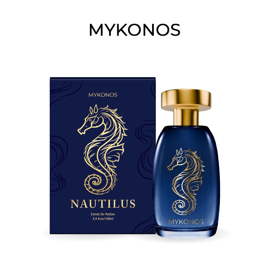 Mykonos Nautilus Extrait de Parfum – bottle and box
