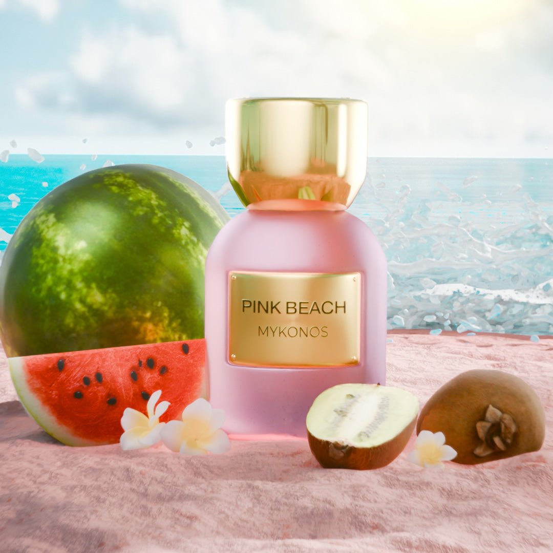 Mykonos Pink Beach Eau de Parfum – styled shot 1